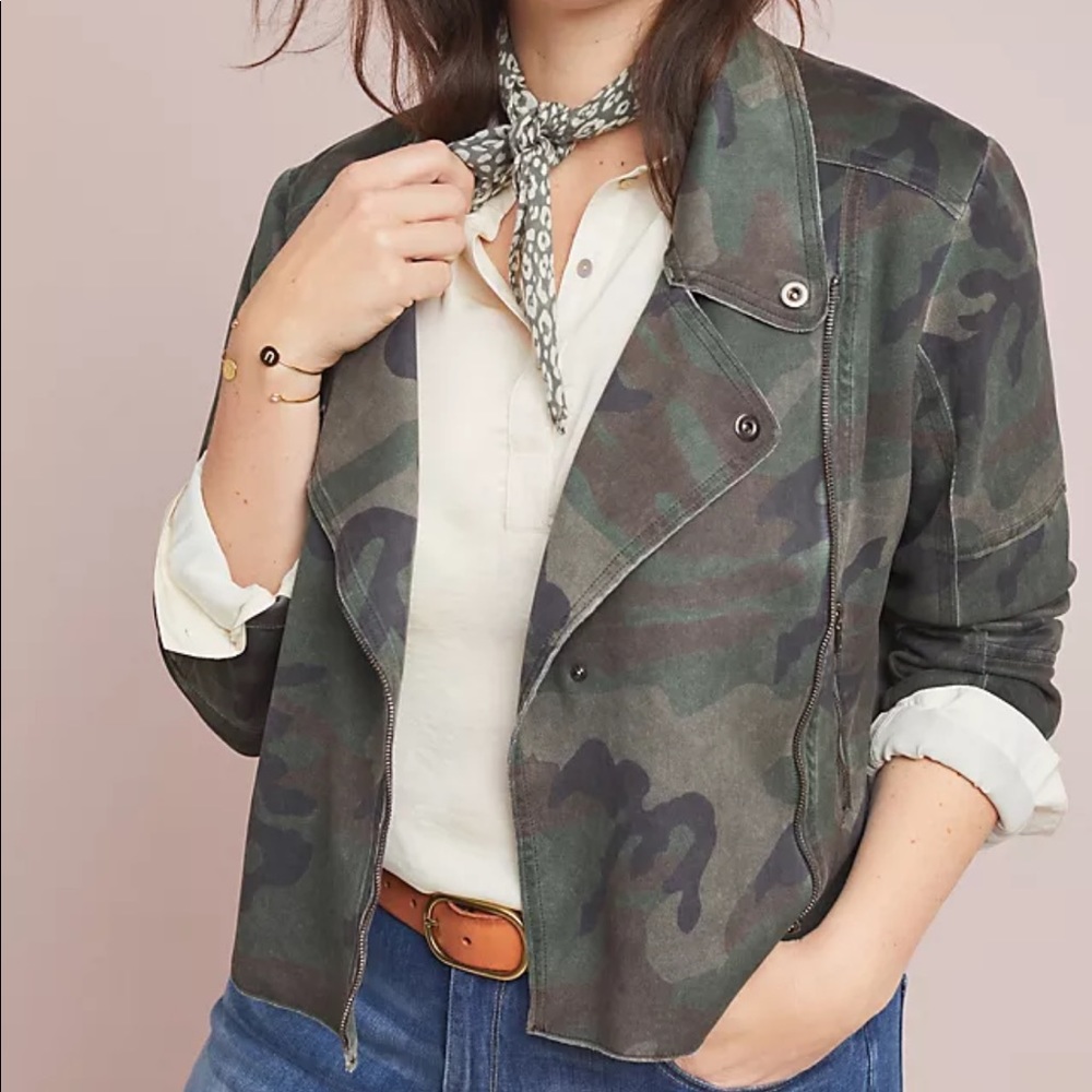 Anthropologie Marrakech camo jacket